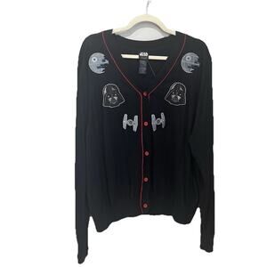 Her‎ Universe Star Wars Icons Cardigan Darth Vader Death Star Black Plus Size 2